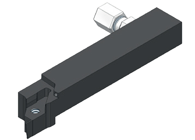 Halter für BIMU-Wendeschneidplatten;500-line Schaft 10x10 L=120;Ausführung rechts;mit Innenkühlung/Anschluß M8x1