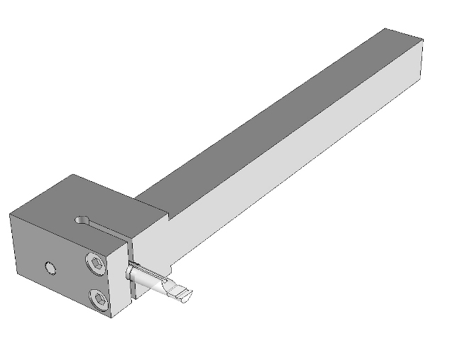 Halter, neutral, mit Kühlkanal,für Rückseite DECO Maschinen