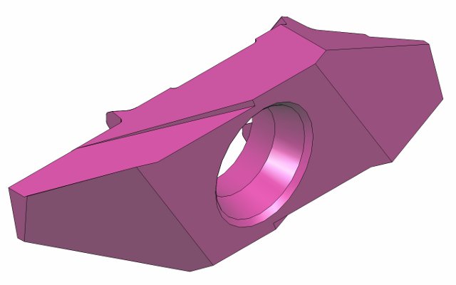 Einstechen-Drehen 8° mit Spanbrecher  / Winkel 70° (463 R)