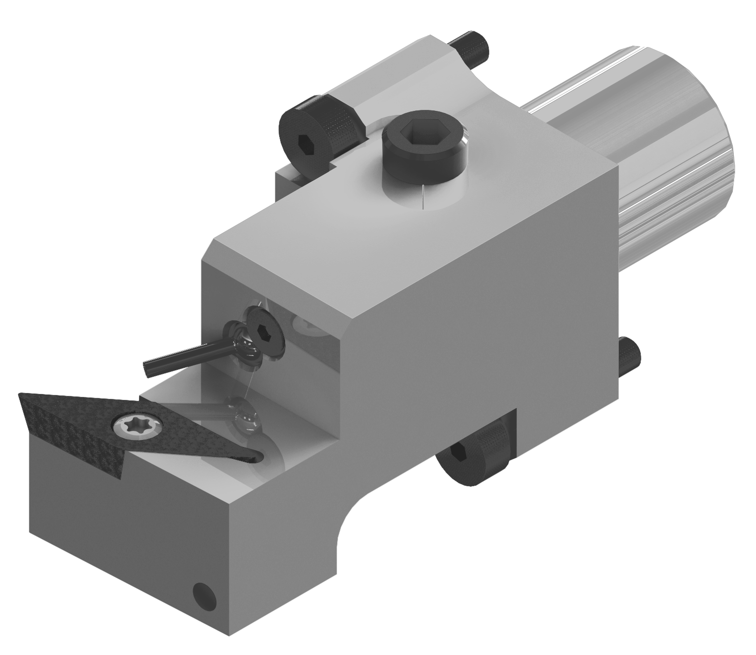 Wendeplattenhalter SVUBR16 Ausführung rechts, Platte: VB-1604, Schraube: A02-40108 für Rückseitenbearbeitung mit AK (Kühlmittelzufuhr G1/8“) STAR SW12RII, SB12/20R, SW20, SV20R, SR20RIV, SR38, SR32JII