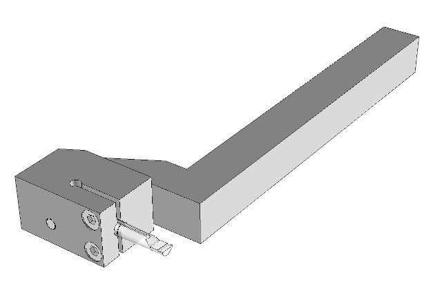 Gekröpfte Halter, neutral, mit Kühlkanal