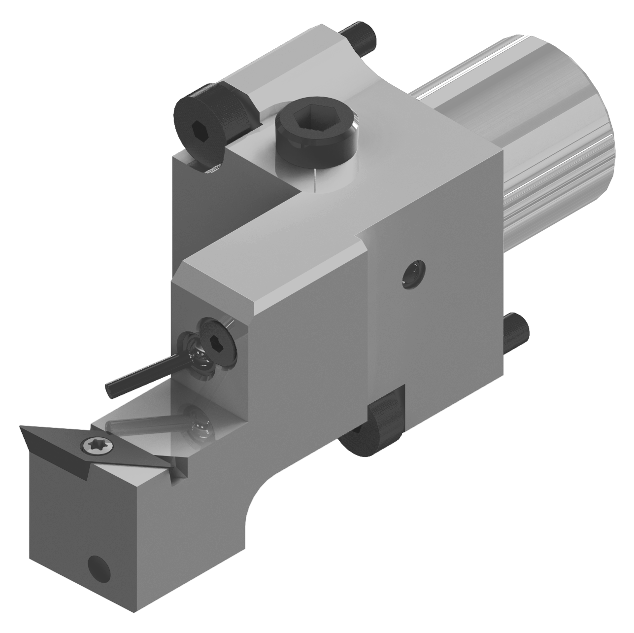 Wendeplattenhalter SVUCR11 Ausführung rechts, Platte: VC-1103, Schraube: A02-25060 für Rückseitenbearbeitung mit AK (Kühlmittelzufuhr G1/8“) STAR SW12RII, SB12/20R, SW20, SV20R, SR20RIV, SR38, SR32JII