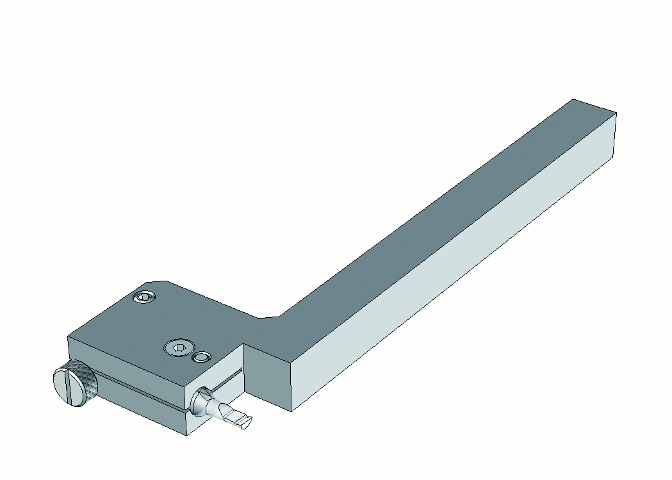 Gekröpfte Halter, neutral, ohne Kühlkanal