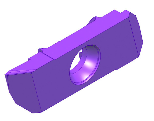 Einstechen-Drehen 35° mit Spanroller BP 863 Rb0,6-35° BI40U