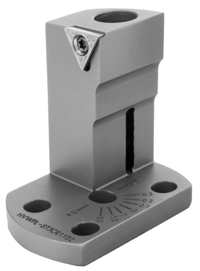 Height adjustable backworking holder for TC--1102 inserts