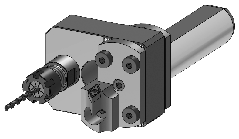 Height adjustable system;double holder for collet holder + insert holder;for EM111620 / EM161620;or HVWP-holder