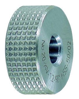 Form KV (Kreuzrändelrad, Spitzen vertieft, 90°)