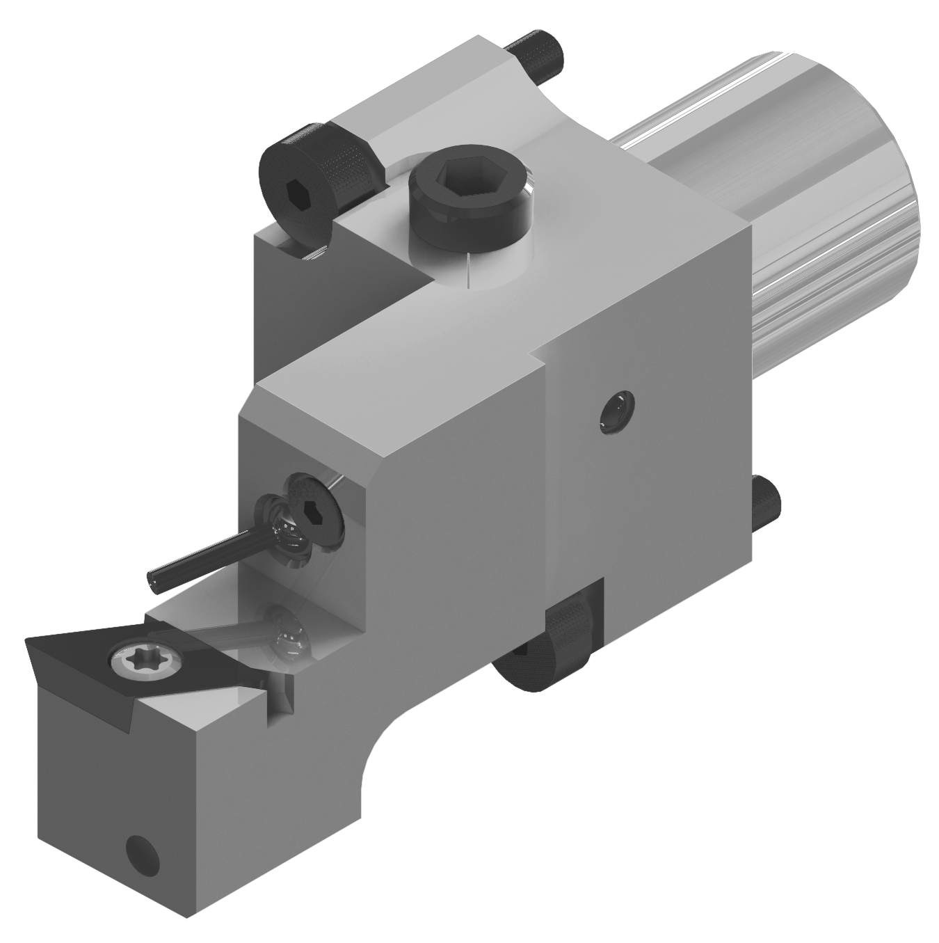 Wendeplattenhalter SDUCR11 Ausführung rechts, Platte: DC-11T3, Schraube: A02-40105 für Rückseitenbearbeitung mit AK (Kühlmittelzufuhr G1/8“) STAR SW12RII, SB12/20R, SW20, SV20R, SR20RIV, SR38, SR32JII